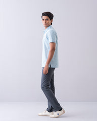 Regular Fit Mercerized Printed Polo Shirt