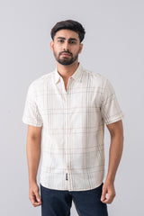 Regular Fit Checkered Casual Shirt