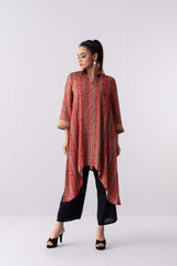 Mid-Length Relaxed Fit Ethnic Kurta