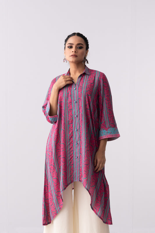Mid-Length Relaxed Fit Ethnic Kurta