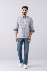 Regular Fit Checkered Casual Shirt