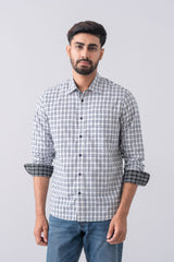 Regular Fit Checkered Casual Shirt