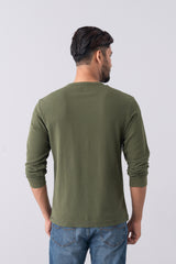 Regular Fit Long-Sleeve Waffle T-Shirt