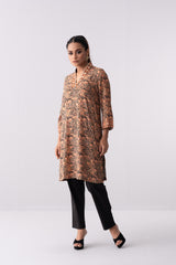 Mid-Length Embroidered Relaxed Fit Ethnic Kurta