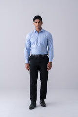Regular Fit Micro Dobby Check Templeton Formal Shirt
