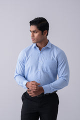 Regular Fit Micro Dobby Check Templeton Formal Shirt