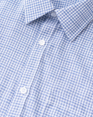Regular Fit Micro Dobby Check Templeton Formal Shirt