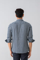 Slim Fit Checkered Casual Shirt