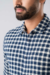 Slim Fit Checkered Casual Shirt