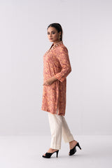 Mid-Length Embroidered Relaxed Fit Ethnic Kurta