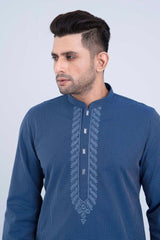 Regular Fit Semi-Formal Dobby Panjabi