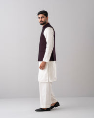 Regular Fit Blended Fabric Formal Waistcoat