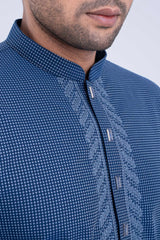 Regular Fit Semi-Formal Dobby Panjabi