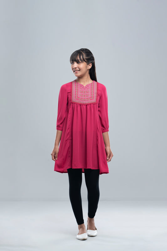 Junior Girls' Ethnic Top (10-14 Years)