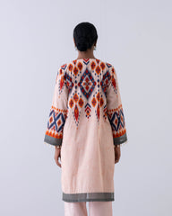 Relaxed Fit Embroidered Three-Piece Lawn with Chiffon Dupatta