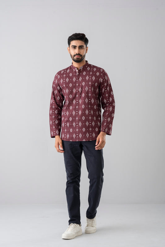 Regular Fit Digital Printed Fatua