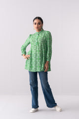 Moroccan Printed Viscose Fashion Top - Mystika