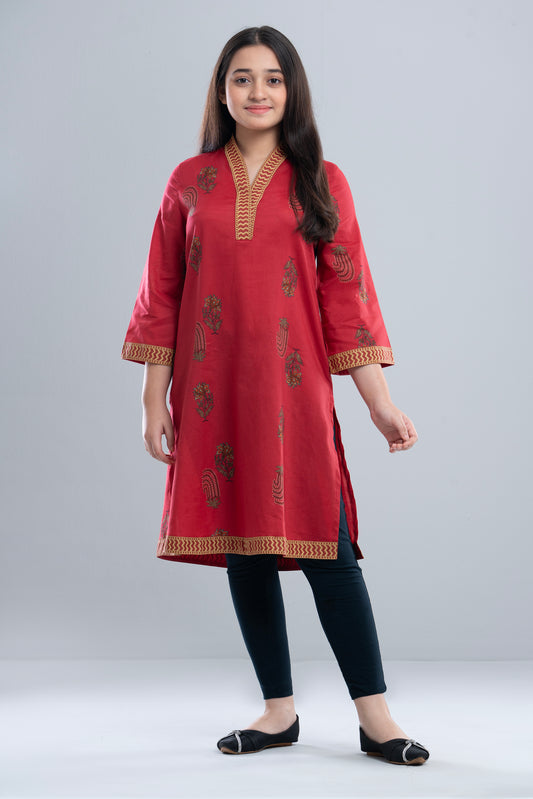 Junior Girls Ethnic Top (10-14 Years)