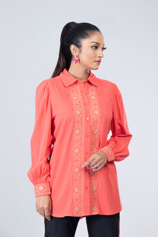 Embroidered Relaxed Fit Shirt