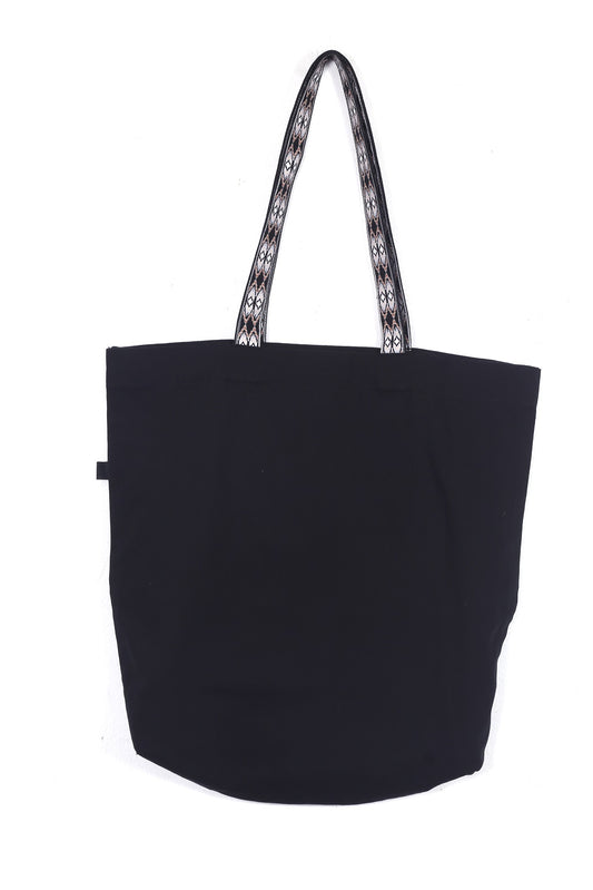 Ethnic-Style Ikat Printed Tote Bag