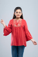 Junior Girls Western Fashion Top (10-14 Years)