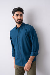 Regular Fit Solid Casual Shirt
