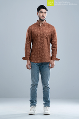 Slim Fit Printed Casual Shirt