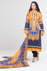 Smart Fit Printed Three Piece Lawn