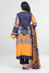 Smart Fit Printed Three Piece Lawn