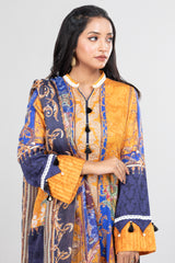 Smart Fit Printed Three Piece Lawn