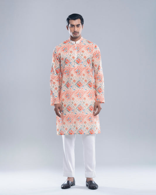 Regular Fit Printed Panjabi