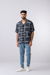 Boxy Fit Printed Casual Shirt