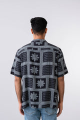 Boxy Fit Printed Casual Shirt