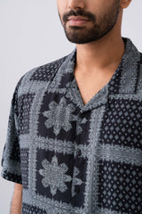 Boxy Fit Printed Casual Shirt