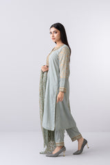 Smart Fit Embroidered Three-Piece Formal Ethnic Set