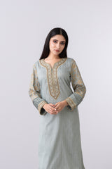 Smart Fit Embroidered Three-Piece Formal Ethnic Set