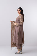 Smart Fit Embroidered Three-Piece Formal Ethnic Set