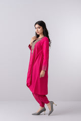 Smart Fit Embroidered Two-Piece Ethnic Set