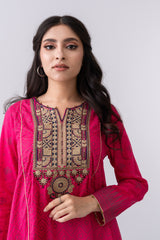 Smart Fit Embroidered Two-Piece Ethnic Set