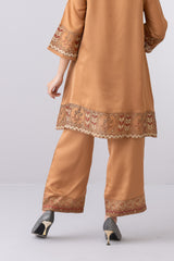 Relaxed Fit Silk Ethnic Pants