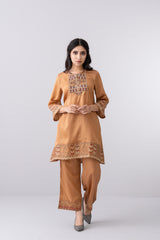 Relaxed Fit Silk Ethnic Pants