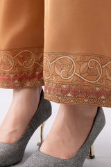 Relaxed Fit Silk Ethnic Pants