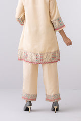 Relaxed Fit Silk Ethnic Pants