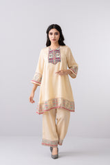Relaxed Fit Silk Ethnic Pants