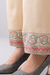 Relaxed Fit Silk Ethnic Pants