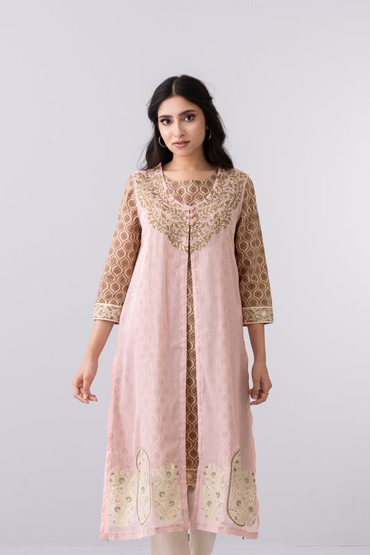 Smart Fit Double-Layered Ethnic Kurta