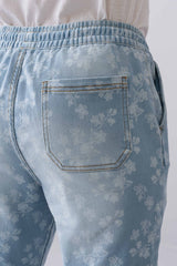Regular Fit Flower-Printed Jeans