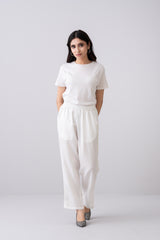 Laced Cotton Pants - Mystika