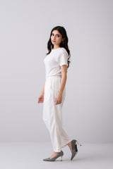 Laced Cotton Pants - Mystika