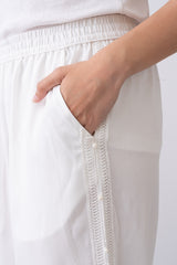 Laced Cotton Pants - Mystika
